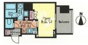 スタイリオ蒲田 803 間取り図