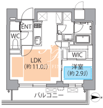 レスピール蓮根 208 間取り図