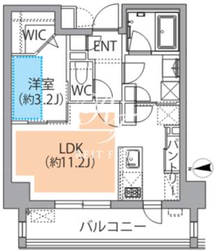 レスピール蓮根 405 間取り図