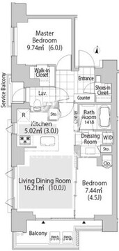 パークフラッツ渋谷神山町 503 間取り図