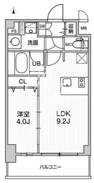 ディームス東陽町2 714 間取り図