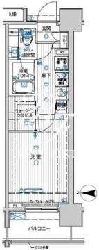 ル・リオン豊洲ウォーターフロント 1105 間取り図