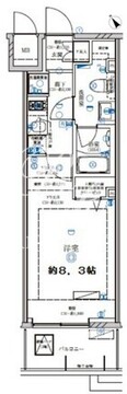 ディアレイシャス上野浅草 302 間取り図