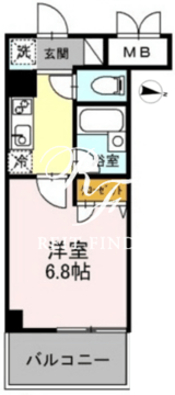 カスタリア住吉 905 間取り図