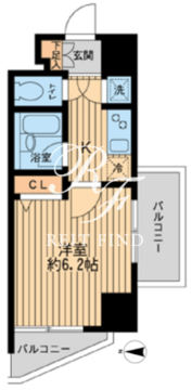 HF早稲田レジデンス 1-901 間取り図