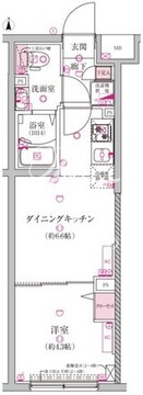 ラフィスタ豪徳寺 102 間取り図