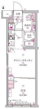 ラフィスタ豪徳寺 103 間取り図