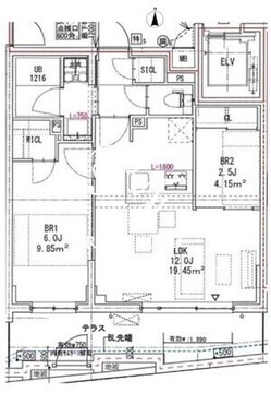 ルネサンスコート学芸大学 202 間取り図