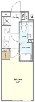 シプレ新宿中落合 301 間取り図