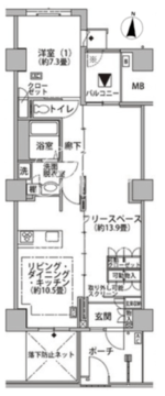 東雲キャナルコートCODAN 21-807 間取り図