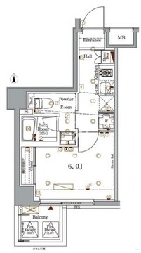 ログ戸越公園 403 間取り図