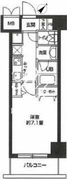 カスタリア用賀 503 間取り図