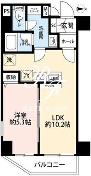 プレール・ドゥーク浅草4 405 間取り図