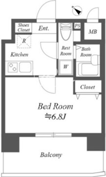 デイジーコート日本橋浜町 202 間取り図