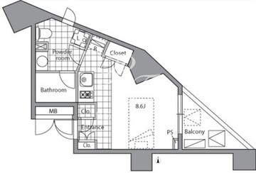 レジディア目白2 503 間取り図