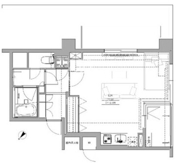 フロンティアテラス目黒 504 間取り図