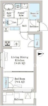 初台スクエア 202 間取り図