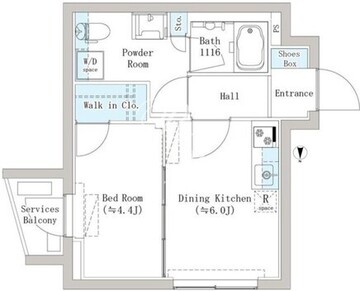 初台スクエア 101 間取り図