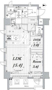 メイクス浅草イースト 806 間取り図