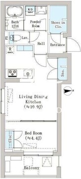 初台スクエア 402 間取り図