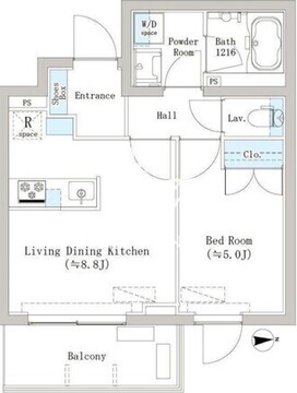 初台スクエア 401 間取り図