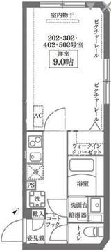 ココキューブ日本橋水天宮 502 間取り図