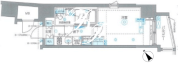 ズーム恵比寿 803 間取り図