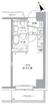 プライムアーバン豊洲 713 間取り図