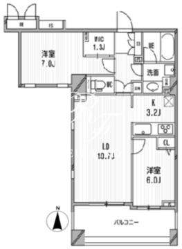 アーデン神保町 1002 間取り図