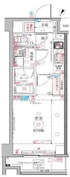 クレヴィスタ亀戸4 504 間取り図