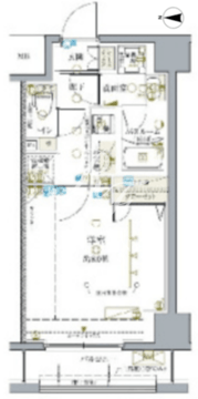 クレヴィスタ亀戸4 502 間取り図