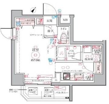 クレヴィスタ亀戸4 201 間取り図