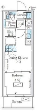 パークアクシス新宿百人町 534 間取り図