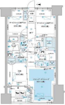 ディームス方南町 503 間取り図