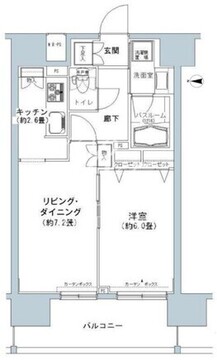 パークキューブ板橋本町 1106 間取り図