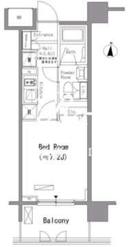 パークアクシス住吉 304 間取り図