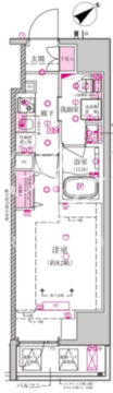 ベルシード西巣鴨 804 間取り図