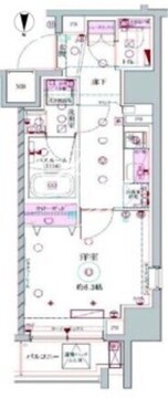 ラグディア北新宿 201 間取り図