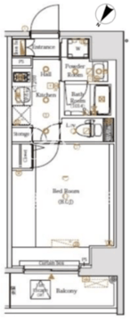 ログ勝どき 201 間取り図