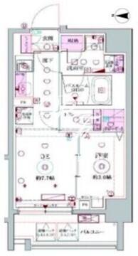 ラグディア北新宿 304 間取り図