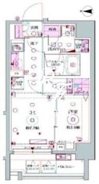 ラグディア北新宿 1003 間取り図