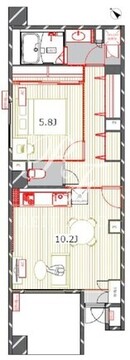 フロンティアテラス目黒 108 間取り図