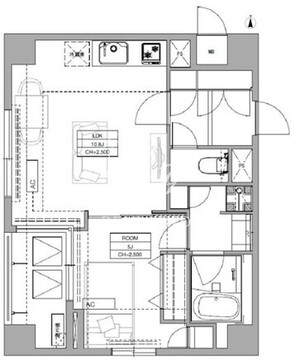 フロンティアテラス目黒 207 間取り図