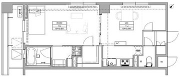 フロンティアテラス目黒 210 間取り図