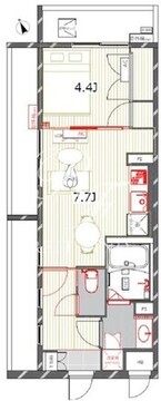 フロンティアテラス目黒 303 間取り図