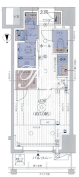 エステムコート亀戸東京イースト 1506 間取り図