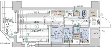 エステムプラザ品川西小山 805 間取り図