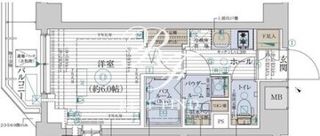 エステムプラザ品川西小山 905 間取り図