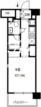 ニューシティアパートメンツ亀戸 513 間取り図