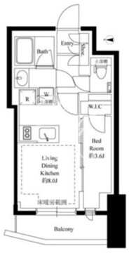 343レジデンス後楽園 302 間取り図